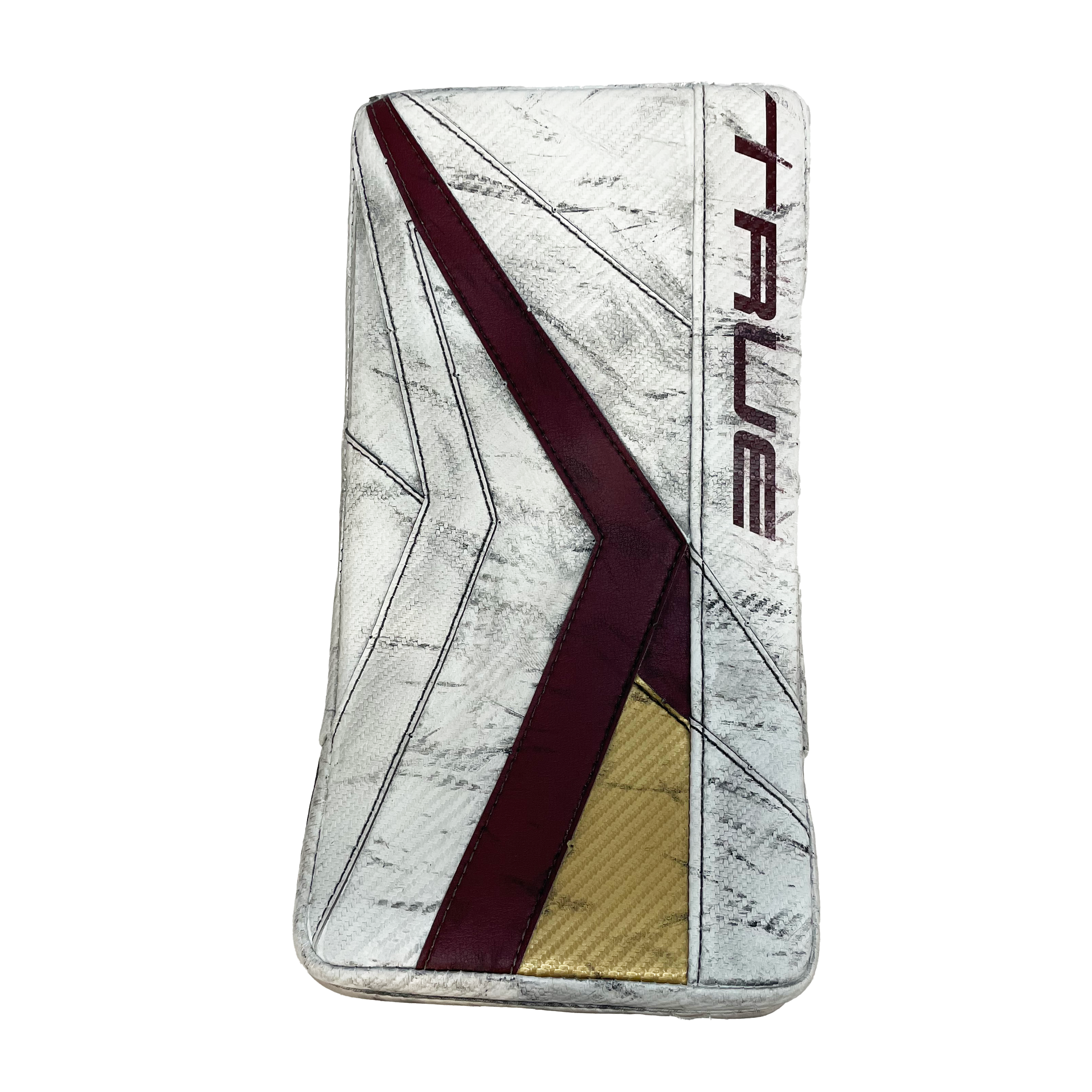 True Catalyst PX3 - Bloqueur de gardien de but Pro Stock d'occasion (blanc/marron/or)